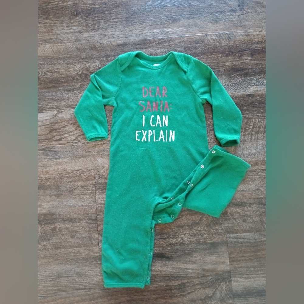 Green Kids One Piece Pajama